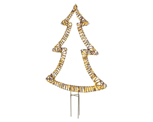 Micro LED boom wicker bruin 97 cm