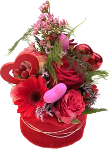 Valentinstag blumenarrangement