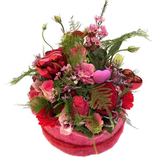 Valentinstag blumenarrangement groβ