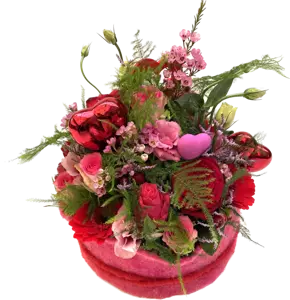 Valentinstag blumenarrangement groβ